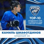 Камиль Шиафотдинов перешагнул отметку в 100 набранных очков в составе «Зауралья»